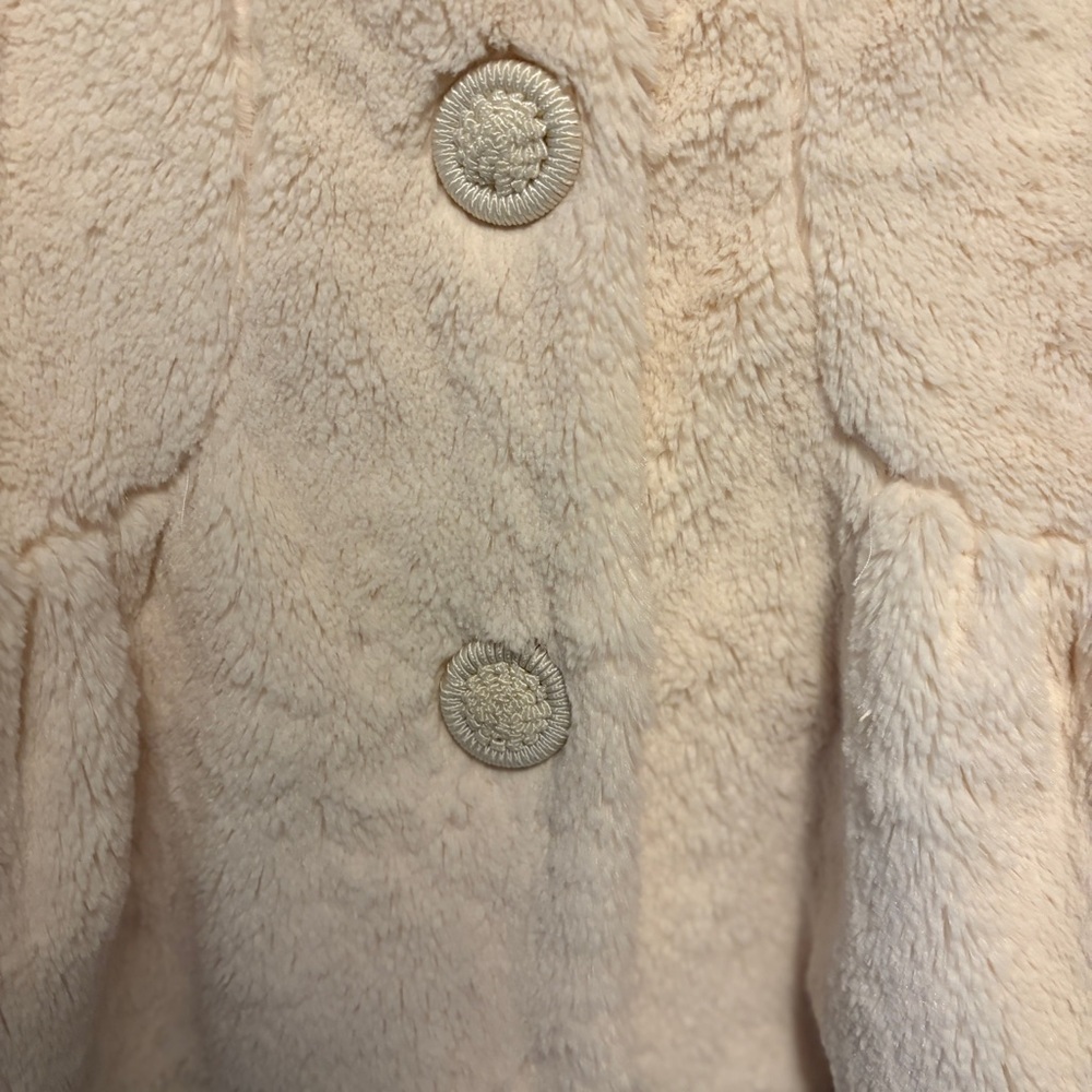 Vintage Forever Cream Faux Fur Lined Jacket, Waist length, Womens size Small - Picture 3 of 14